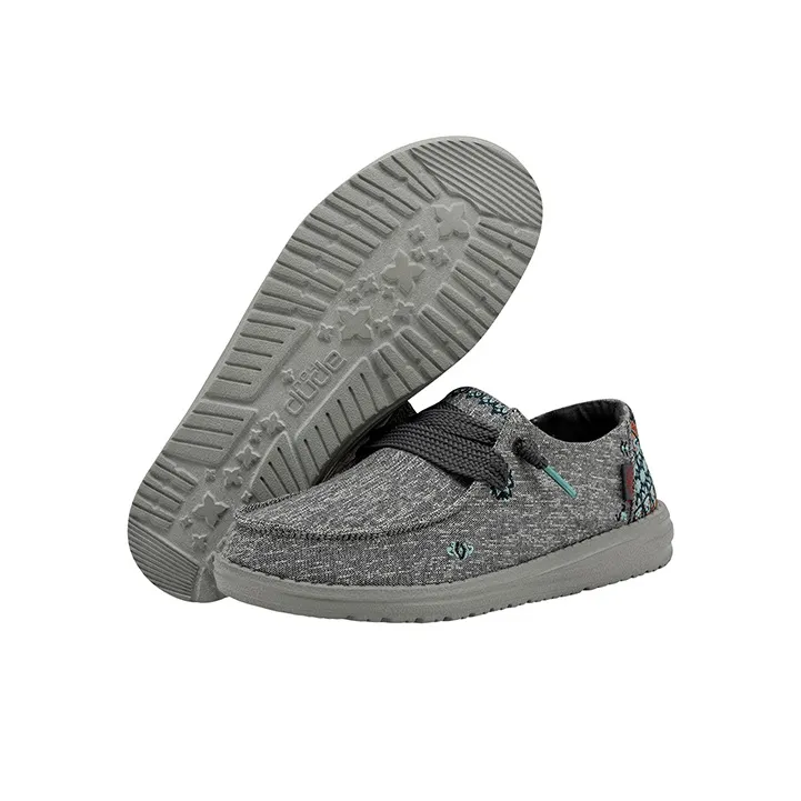 Heydude Casual Single Shoes Women's Elegant Gray-6