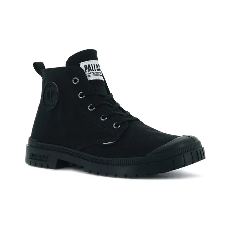 Palladium Pampa Sp20 Hi Canvas Anti Slip And Wear Resistant Breathable High Top Canvas Shoes Unisex Black-2