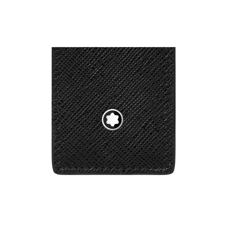 MONTBLANC Grained Cow Leather Pen Pouch 2 Pack Merch Men's Black-3