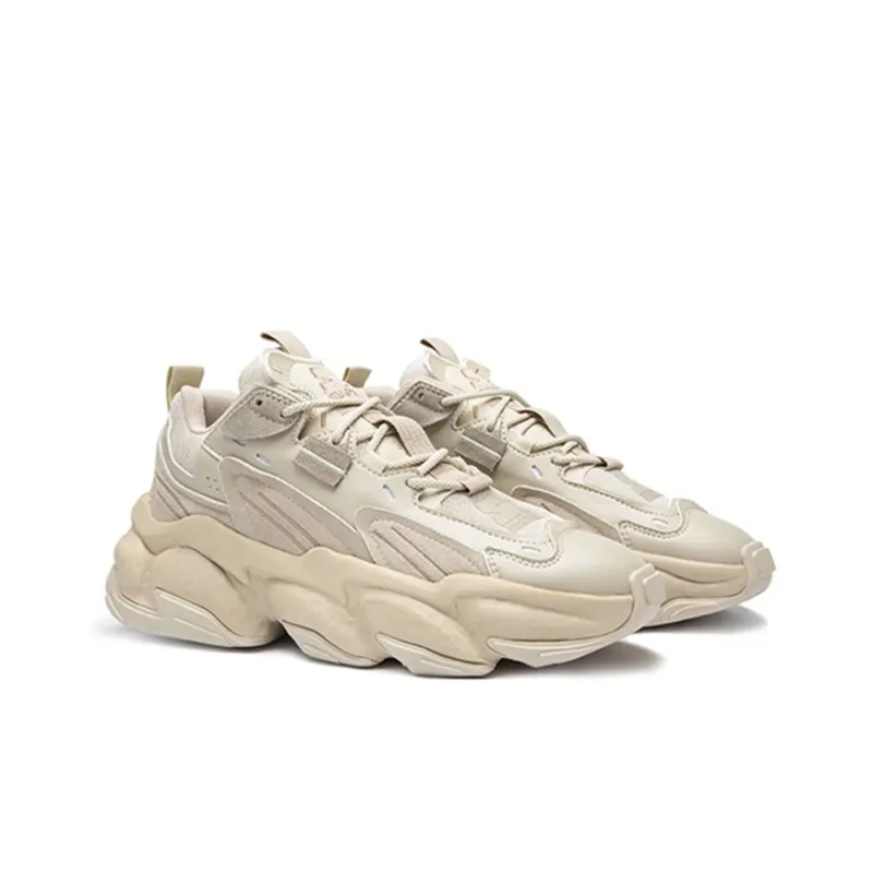 STARTER Rock Formation Series Anti Slip Wear Resistant Low Top Chunky Sneakers Women's Beige-2
