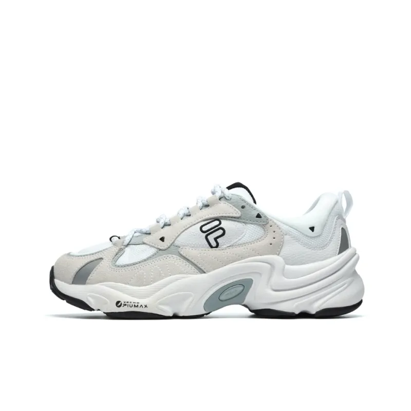 FILA FUSION Cushioned Slip Resistant Abrasion Resistant Low Top Chunky Sneakers Men's FILA White-0