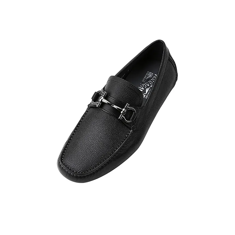 Salvatore Ferragamo Men's Black Gancini Moccasin Brand-2