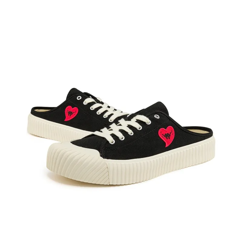 Kappa Coverage Breathable Low Top Canvas Shoes Unisex Black-2