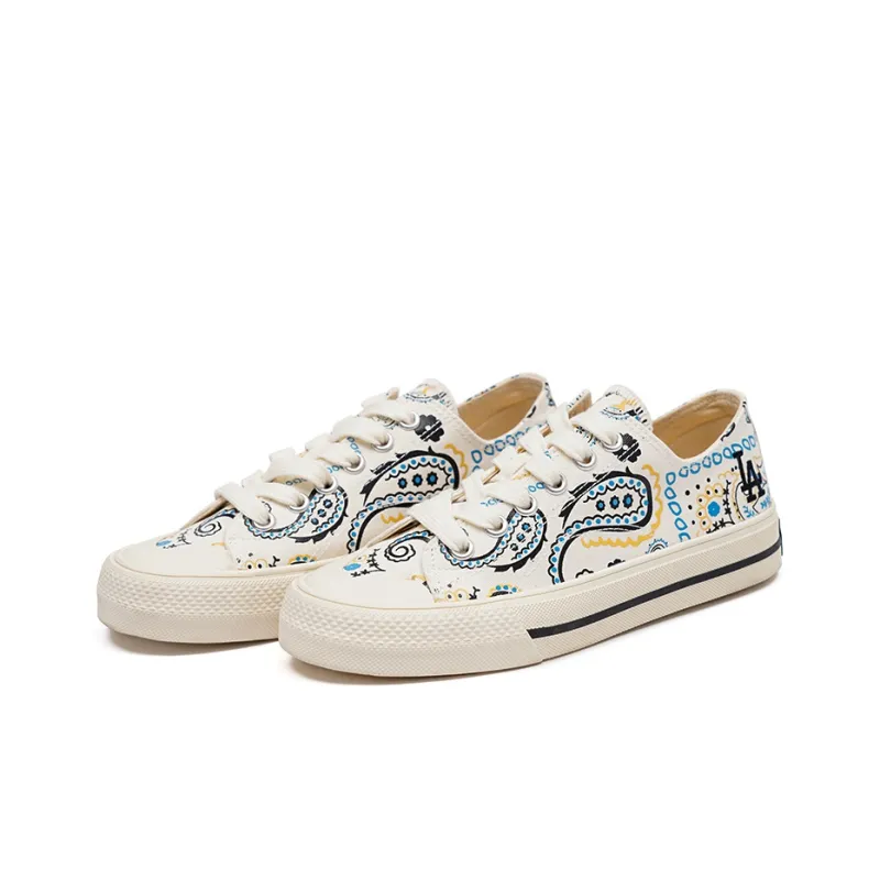 MLB Playball Canvas Shoes Unisex Low Top White-3