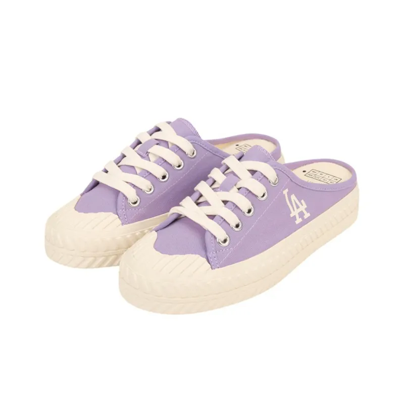 MLB Playball Mule Slip Resistant, Abrasion Resistant, Lightweight Low Top Canvas Shoes Women's Purple-2