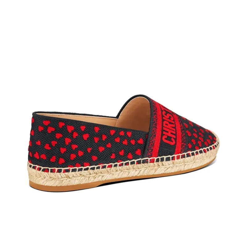 DIOR Granville Casual Single Shoes Women's Blue Red-2