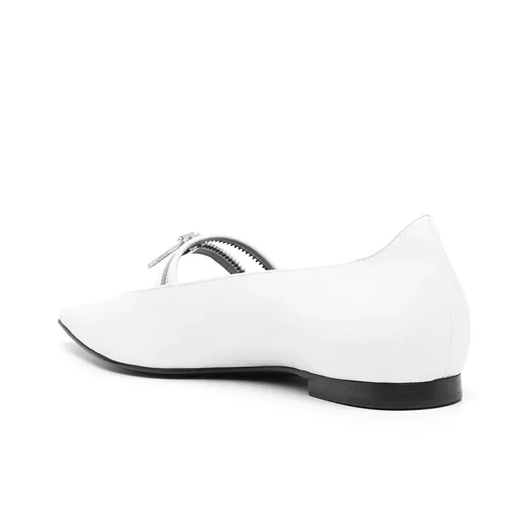 OFF WHITE Paperclip detail Ballerina Shoes Women's-3