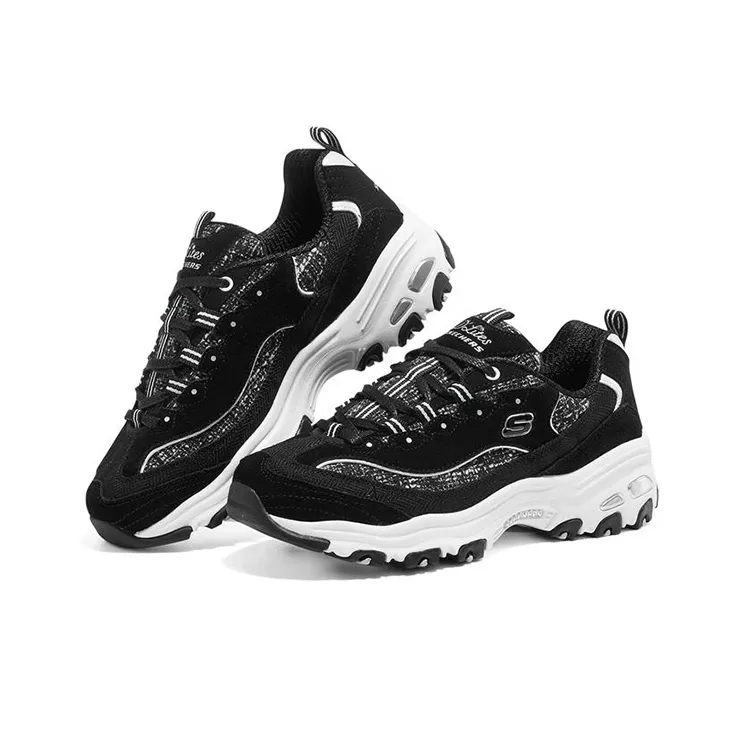 Skechers D'Lites 1.0 'Black White' Women's-2