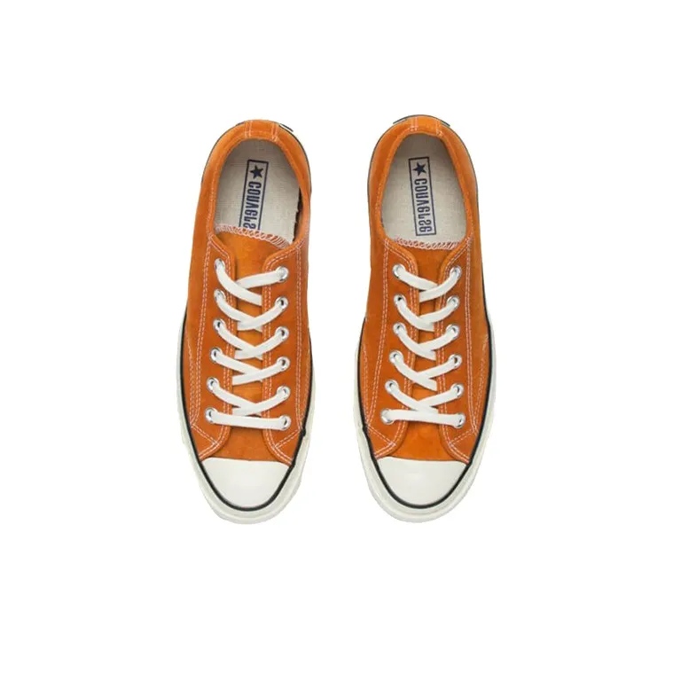 Converse 1970s OrangeBitte Retro Turn Fur Low Top Stylish Canvas Shoes Orange-3