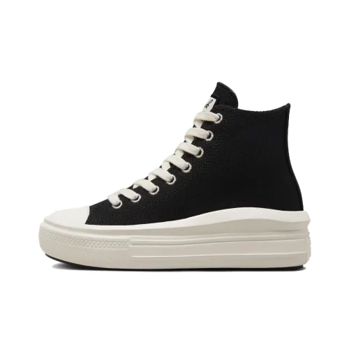 Converse Chuck Taylor All Star Move Anti Slip Wear Resistant High Top Canvas Shoes Women's Black