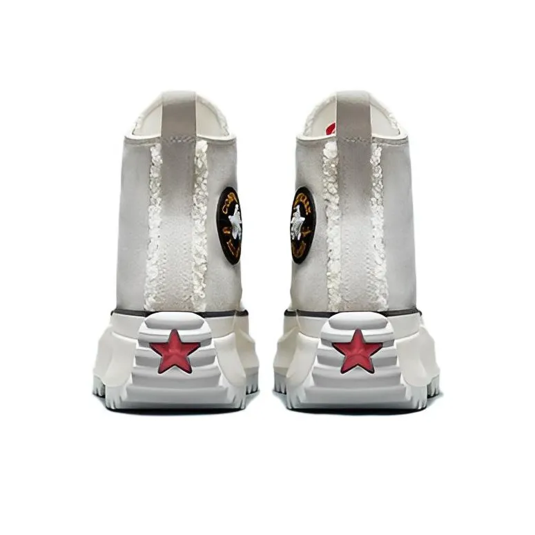 Converse Run Star Hike Hi Sherpa Trim Mouse Grey Women's-3