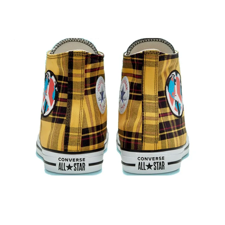 Converse Chuck Taylor All Star High 'Plaid Pack World Peace'-4
