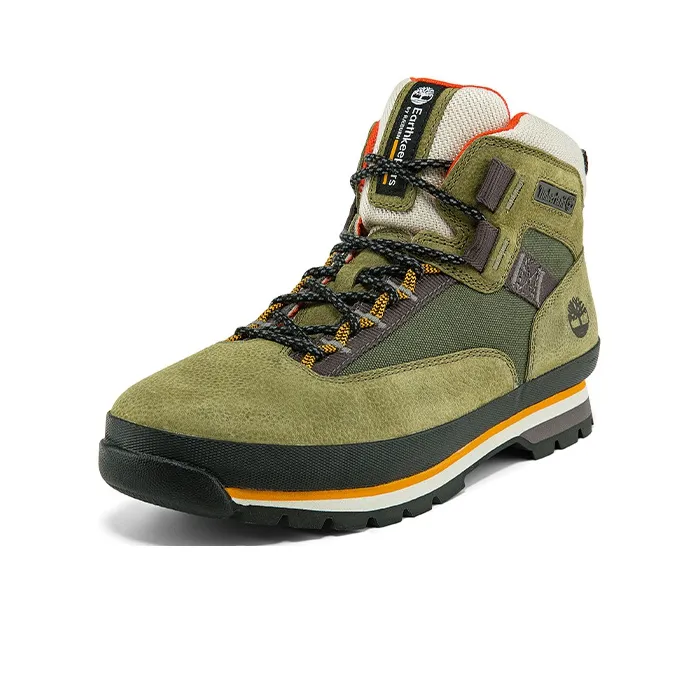 Timberland Euro Hiker Leather And Fabric Hiker 'Dark Green Nubuck'-2