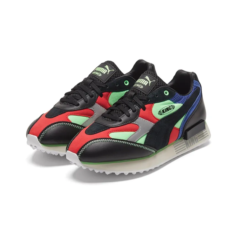 PUMA Future Rider King Trainers 'Black Green Red'-2