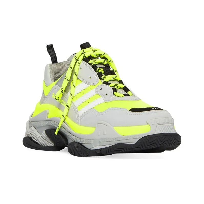 Balenciaga X Adidas Triple S Fluo Yellow-2