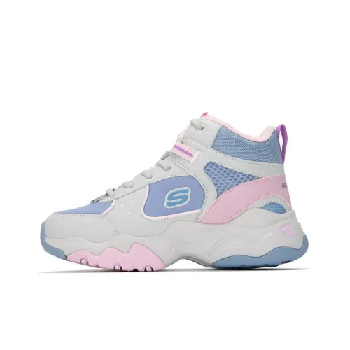 Skechers D'LITES 3.0 Chunky Sneakers Women's High-Top Blue/Pink