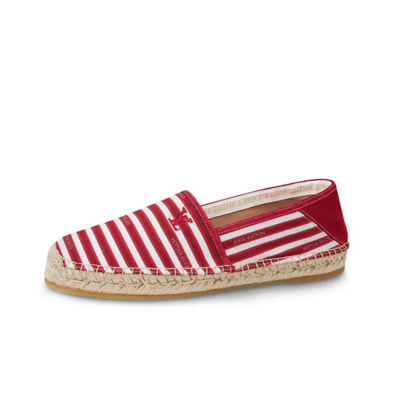 LOUIS VUITTON Lv Bidart Espadrille Shoes 'Red White Beige'-0