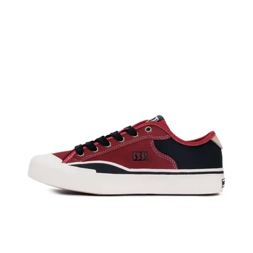 SEW BY SOU Canvas Shoes Unisex Low-Top Red/Black