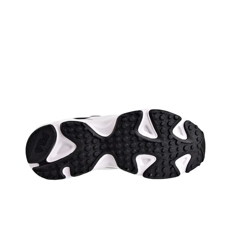 FILA Ray Tracer Low Top Clunky Shoes Black/White-4