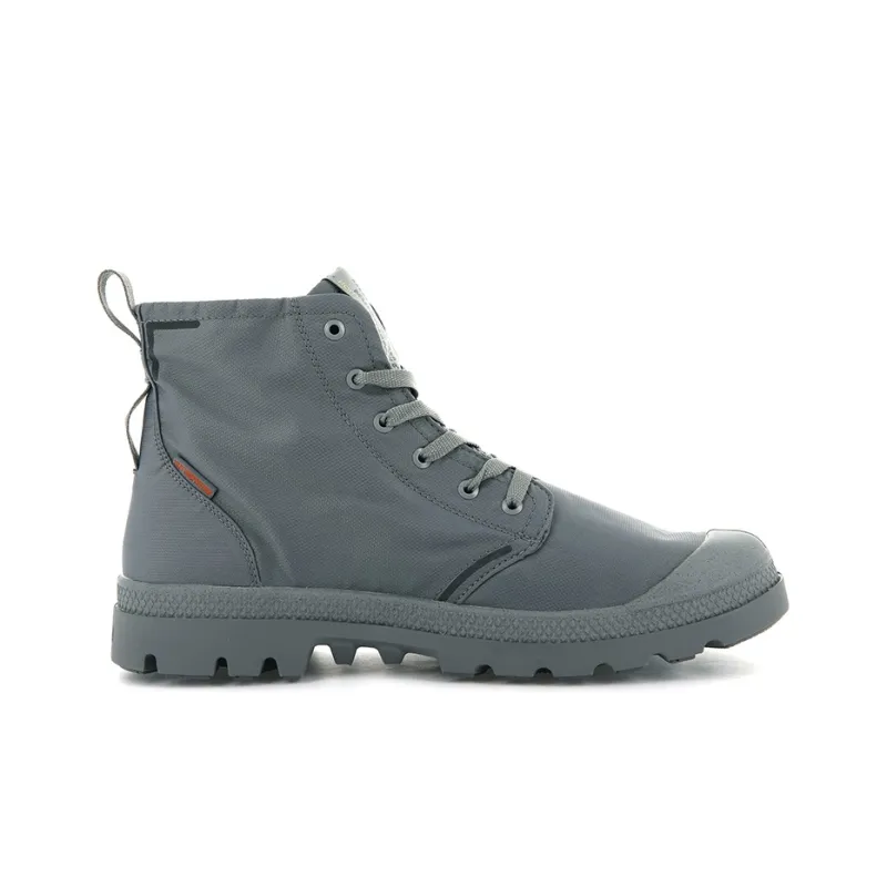 Palladium Pampa Lite+ Recycle Wp+ Anti-Slip And Wear-Resistant Water-Resistant High-Top Canvas Shoes Unisex Gray-1