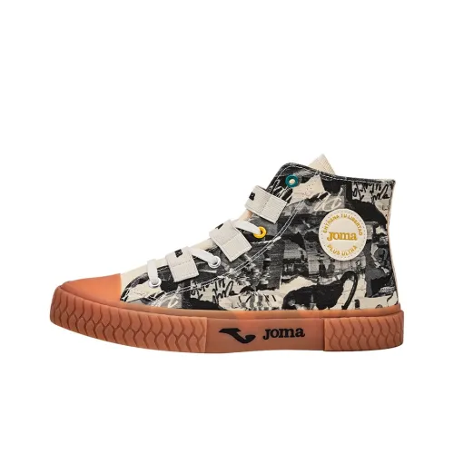 Joma Canvas Shoes Men High-Top Khaki Black