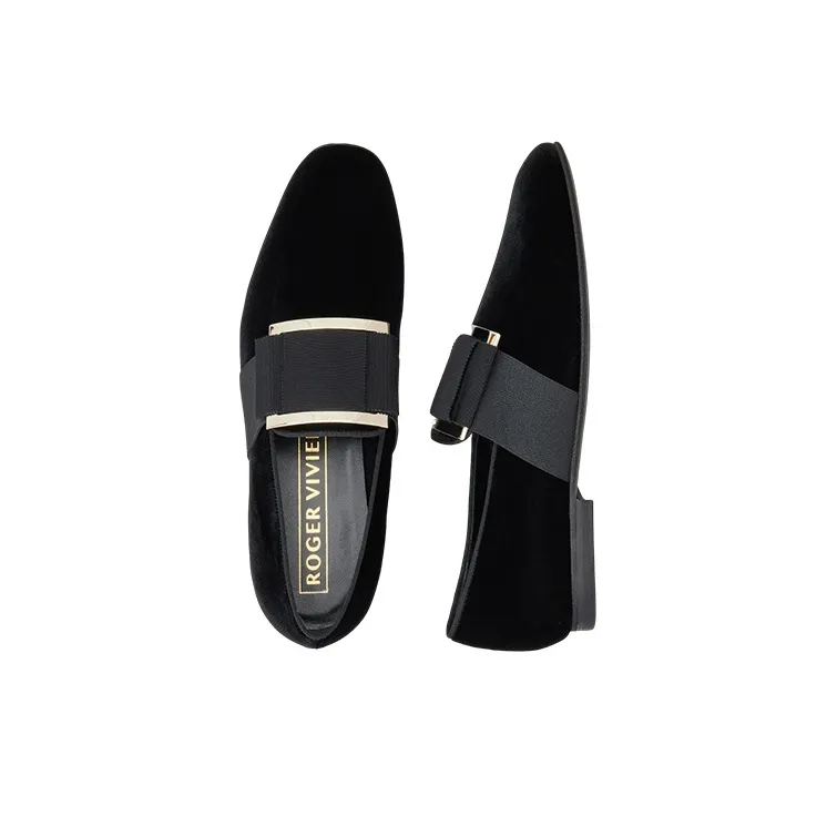 Roger Vivier Casual Single Shoes Men's Black-4