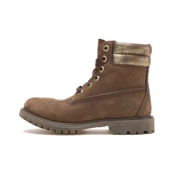 Timberland 6 Inch Waterville Premium Double Collar Boots 'Dark Brown' Women's