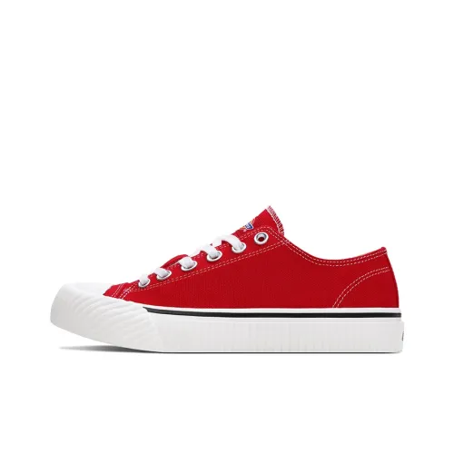 Dickies Canvas Shoes Unisex Low-Top Red