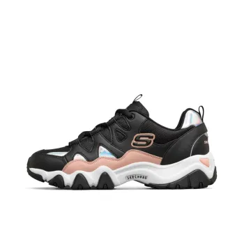 Skechers D'lites 2.0 Low top Running Shoes Black/White/Pink Women's