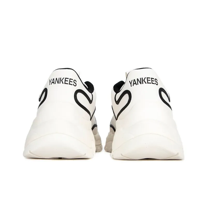 MLB Big Ball Chunky Chunky Sneakers Unisex Low Top White/Black-4