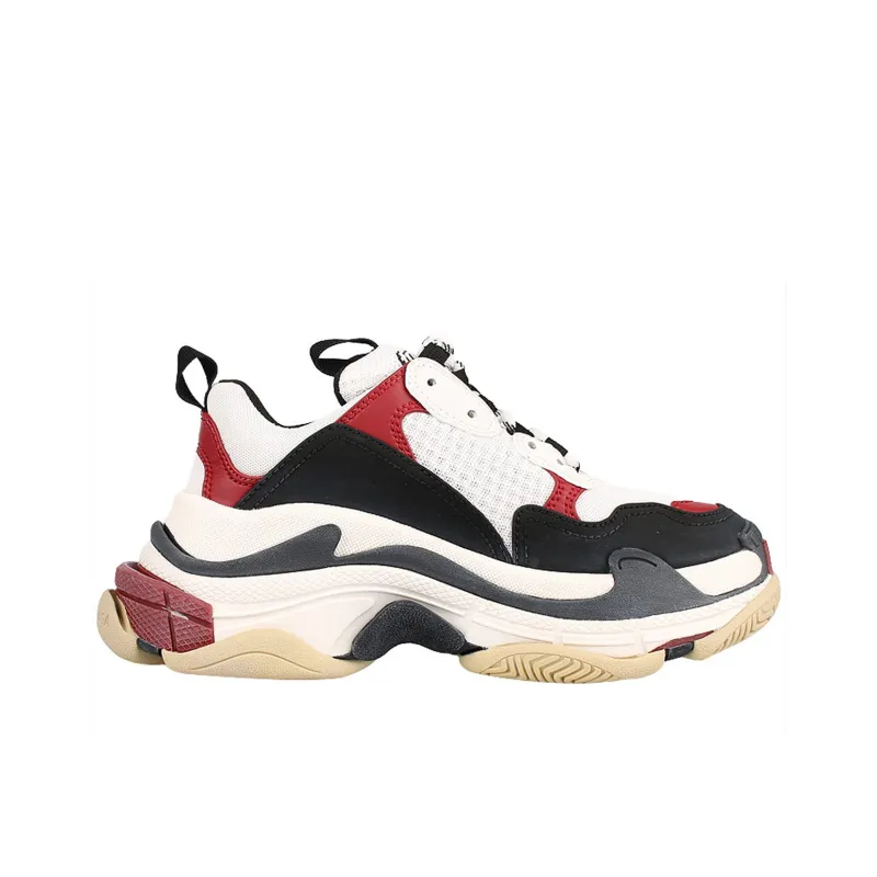 Balenciaga Women's Triple S Sneaker 'Black Crimson'-1