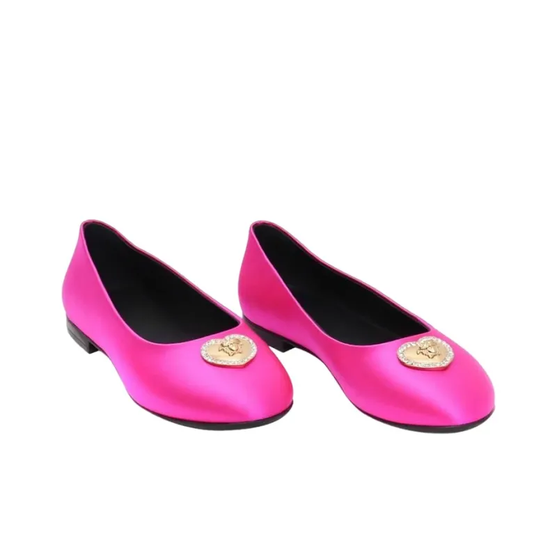 VERSACE Flat Shoes Women's Pink-2