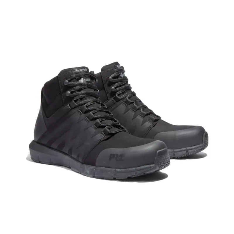 Timberland Radius Mid Composite Water-Resistant Wear-Resistant Cushioning Crew Outdoor Boots Men's Black-1