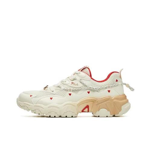 FILA Heritage FHT Dad Shoes Beige/White