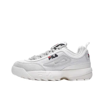 FILA FUSION Disruptor 2 Cushioning Anti-Slip And Wear-Resistant Low-Top Chunky Sneakers Women's White