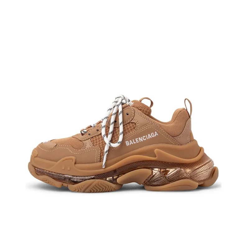 Balenciaga Women's Triple S 'Clear Sole - Light Camel'-0