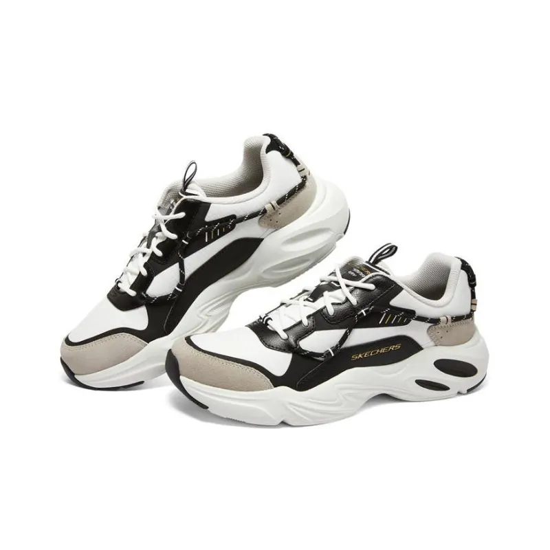 Skechers Stamina Airy Chunky Sneakers Men Low Top Black/White/Gray-2