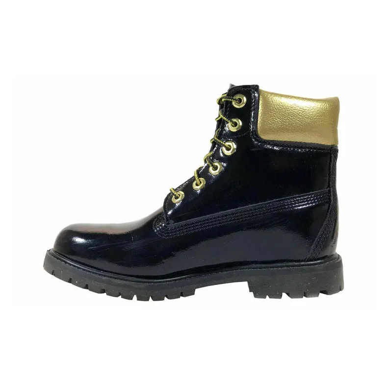 Ankle Boots Timberland Black And Gold Boots Timberland Inch