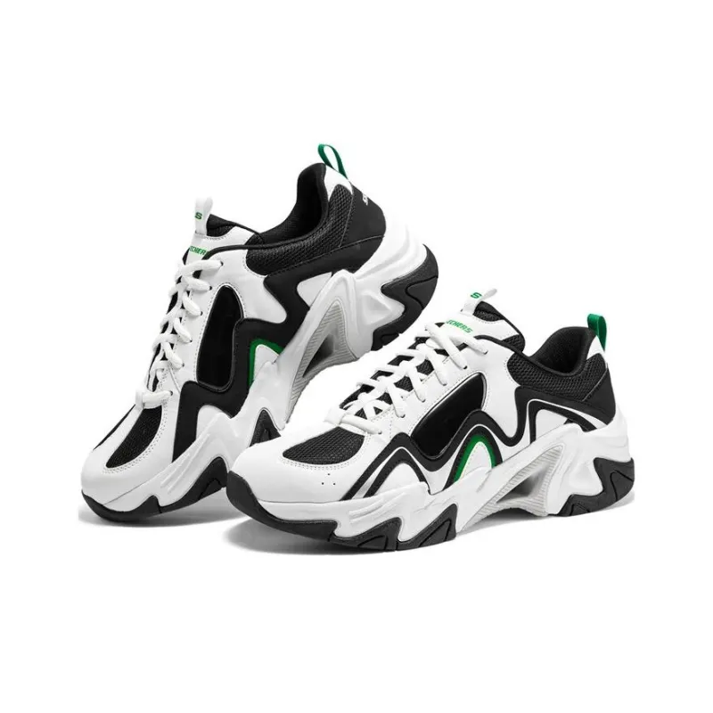 Skechers Stamina V3 'Black White Green'-3