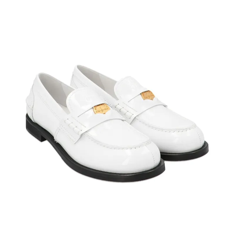 MIU MIU Penny Casual Single Shoes Women's White-2