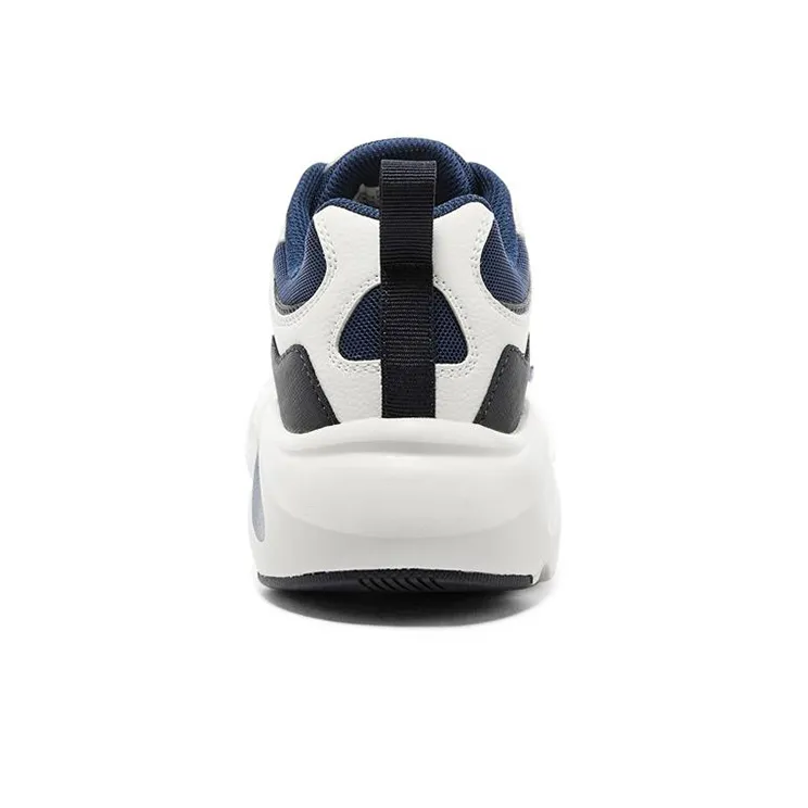 Skechers Stamina Airy Cushioning Anti-Slip And Wear-Resistant Low-Top Chunky Sneakers Men's White Blue-3