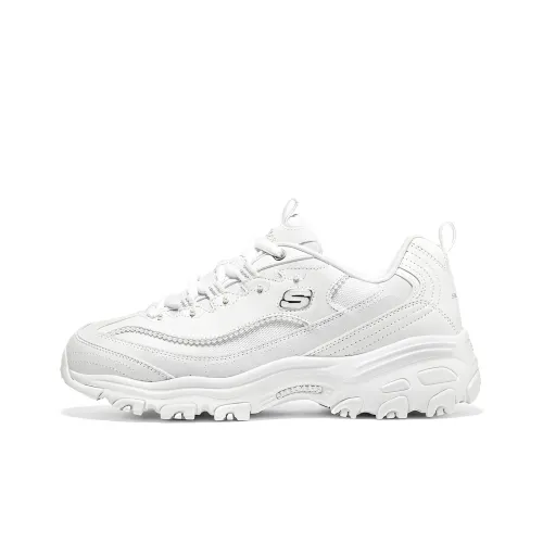 Skechers D'Lites 1.0 Chunky Sneakers Women's Low Top White
