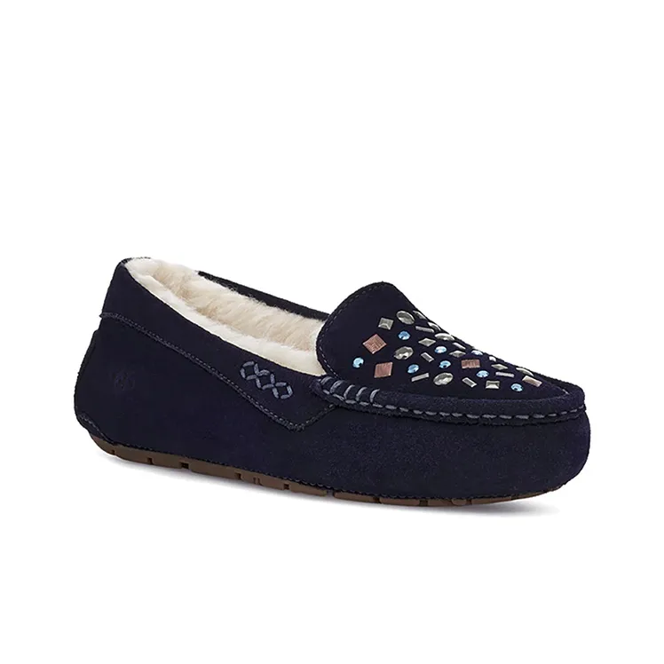 UGG Ansley Stud 2 Rivets Slip On Navy Women's-2