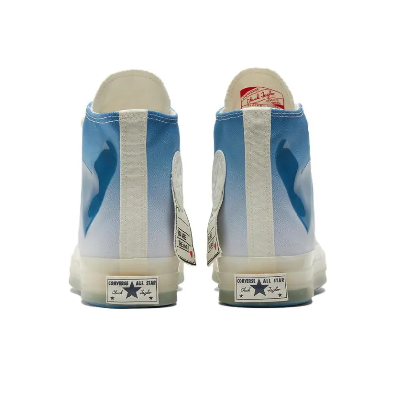 Converse 1970s Chuck Taylor All Star Anti Slip Wear Resistant High Top Canvas Shoes Unisex Blue-3