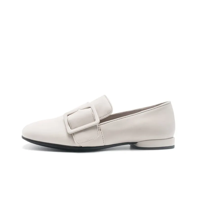 Ecco Annie Series Casual Single Shoes Women's Limestone White-0