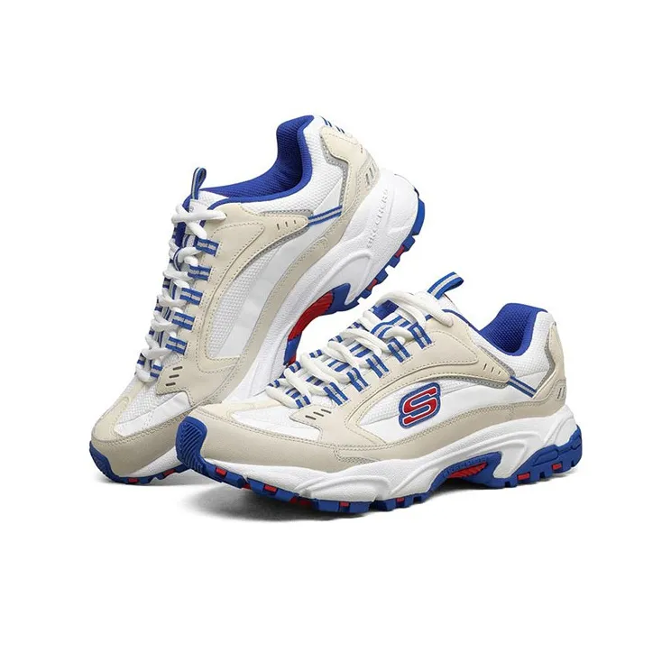 Skechers Stamina Low Running Shoes White/Red/Yellow-2