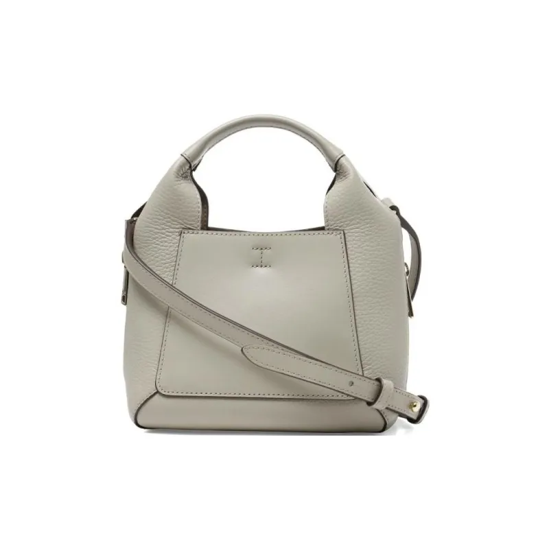 Furla Gilda Cow Leather Tote Bag, Shopping Bag, Shoulder Bag, Crossbody Bag, Handbag Mini Women's Light Gray-1