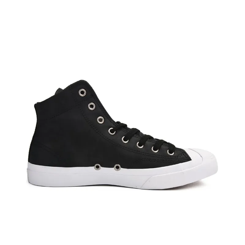 Converse Jack Purcell Hi Leather 'Black White'-1