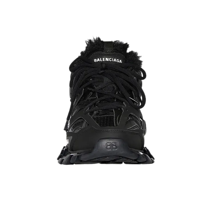 Balenciaga Track Fake Fur Black Women's-2