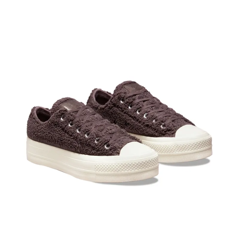 Converse Women's Chuck Taylor All Star Platform Low 'Cozy Sherpa Violet Ore' Women's-2